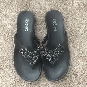 Black Embellished Sandals